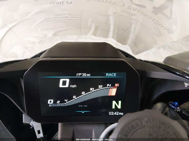 45264489 :رقم المزاد ، WB10P4307T6L84338 vin ، 2026 Bmw M 1000 Rr مزاد بيع