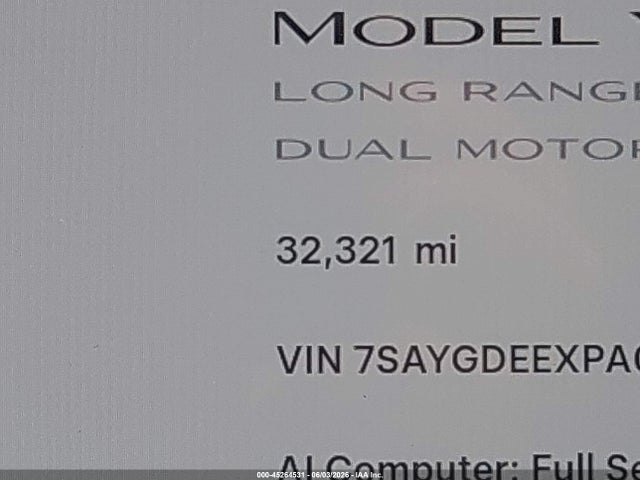 7SAYGDEEXPA069476 Tesla Model Y Awd/long Range Dual Motor All-wheel Drive