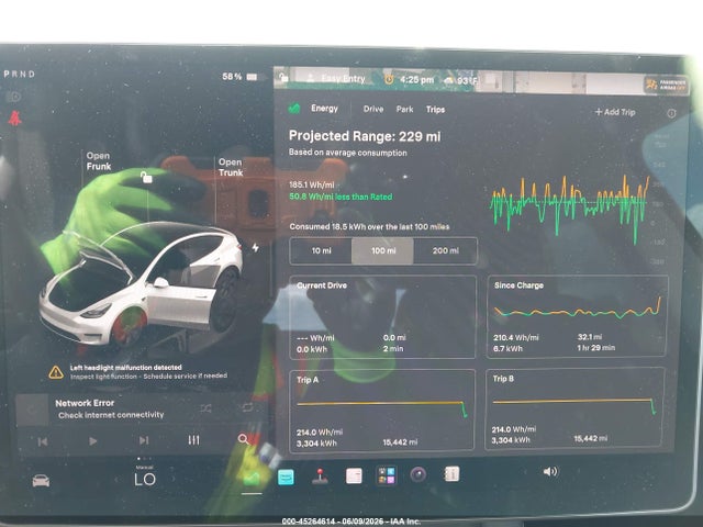 Aukcja sprzedaży 2025 Tesla Model Y Long Range Dual Motor Rear-wheel Drive, vin: 7SAYGDED7SA373669, numer aukcji: 45264614