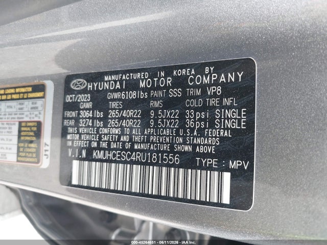 Aukcja sprzedaży 2024 Genesis Gv80 3.5t Awd, vin: KMUHCESC4RU181556, numer aukcji: 45264651