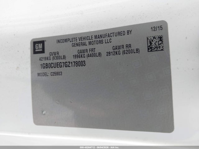 1GB0CUEG7GZ178003 Chevrolet Silverado 2500hd Wt