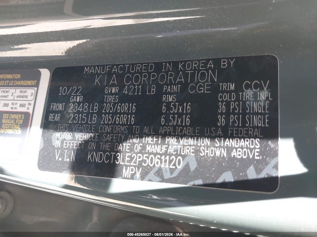 KIA NIRO SX 2023 KNDCT3LE2P5061120 Image 9