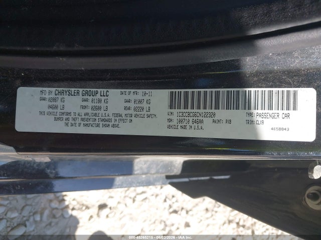 Aukcja sprzedaży 2012 Chrysler 200 Limited, vin: 1C3CCBCG6CN122320, numer aukcji: 45265215