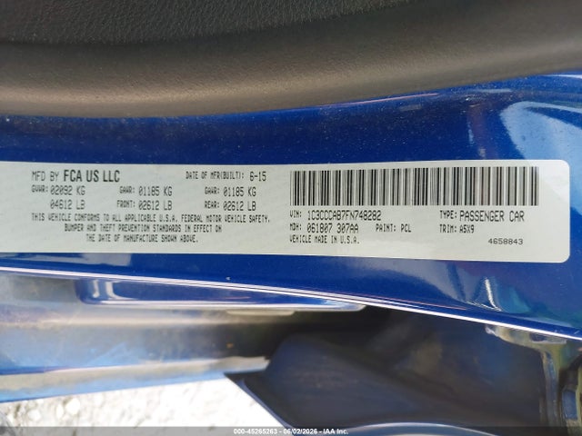 Chrysler 200 Limited 2015 1C3CCCAB7FN748282 Image 9