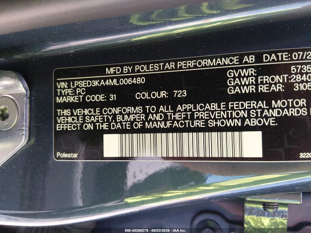 Polestar 2 Launch Edition 2021 LPSED3KA4ML006480 Image 9