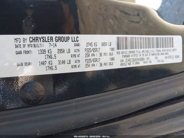 Продаж на аукціоні авто 2014 Chrysler Town & Country Touring, vin: 2C4RC1BG0ER438884, номер лоту: 45265576