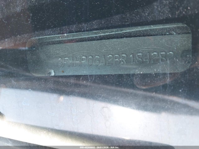 45265685 :رقم المزاد ، 3FAHP0GA2BR184282 vin ، 2011 Ford Fusion S مزاد بيع