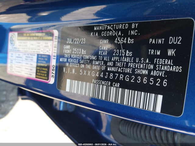 KIA K5 Gt 2024 5XXG44J87RG236526 Image 9