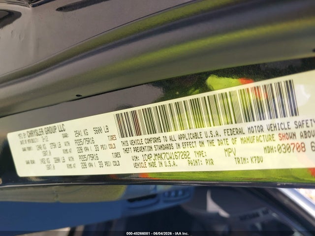 Aukcja sprzedaży 2012 Jeep Liberty Sport, vin: 1C4PJMAK7CW167282, numer aukcji: 45266081