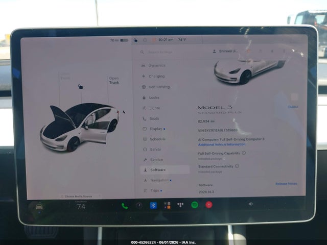 5YJ3E1EA9LF515669 Tesla Model 3 Standard Range Plus Rear-wheel Drive/standard Range Rear-wheel Drive
