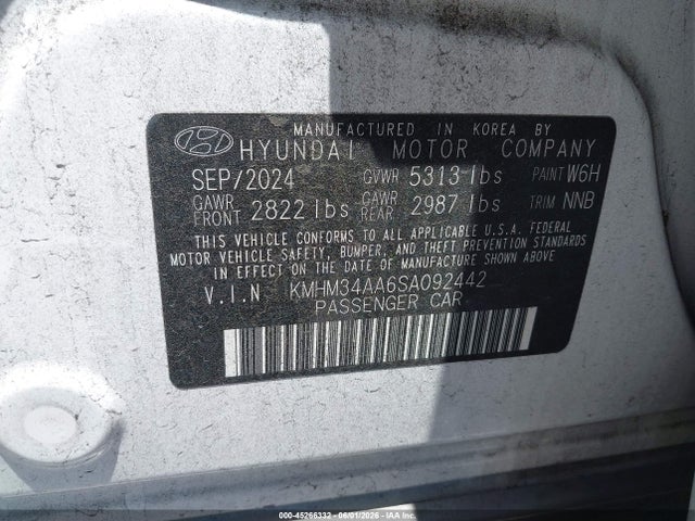 Hyundai Ioniq 6 Sel 2025 KMHM34AA6SA092442 Image 9