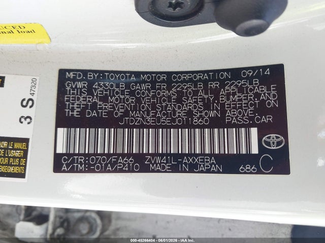 Toyota Prius V Two 2014 JTDZN3EU5EJ011860 Image 9