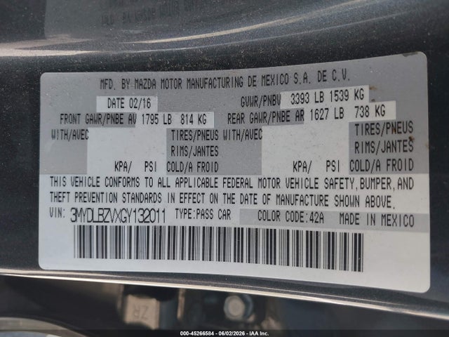 Продаж на аукціоні авто 2016 Scion Ia, vin: 3MYDLBZVXGY132011, номер лоту: 45266584