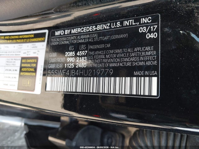 Mercedes-Benz C 300 2017 55SWF4JB4HU219779 Image 9