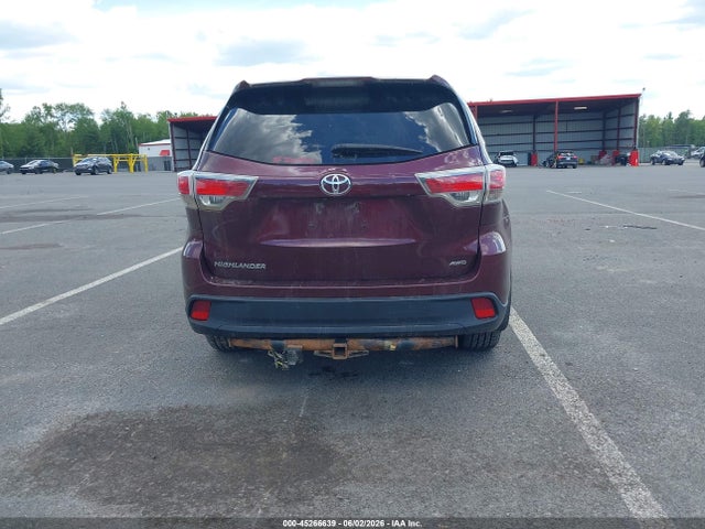2016 Toyota Highlander Le V6 მანქანა იყიდება აუქციონზე, vin: 5TDBKRFH7GS273089, აუქციონის ნომერი: 45266639