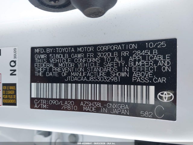 JTDACAAJ8S3032981 Toyota Crown Signia Limited