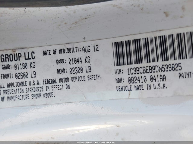 Продажа на аукционе авто 2013 Chrysler 200 Touring, vin: 1C3BCBEB8DN539825, номер лота: 45266647