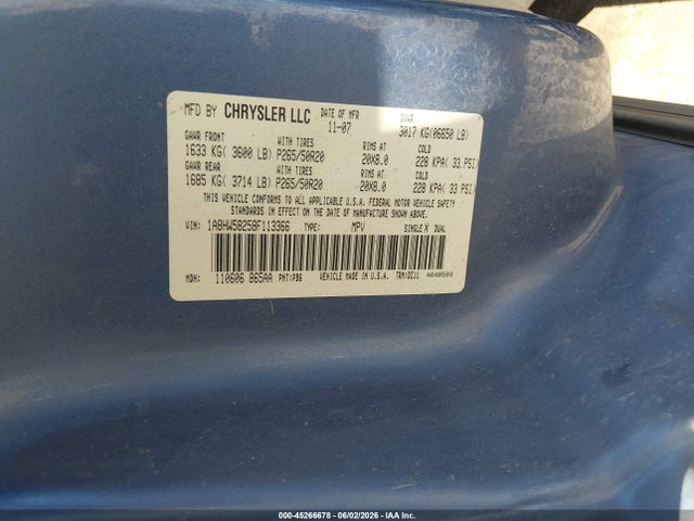 Продаж на аукціоні авто 2008 Chrysler Aspen Limited, vin: 1A8HW58258F113366, номер лоту: 45266678