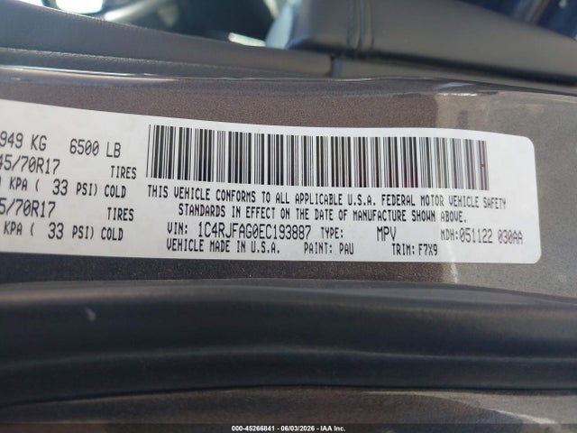 Jeep Grand Cherokee Laredo 2014 1C4RJFAG0EC193887 Image 9