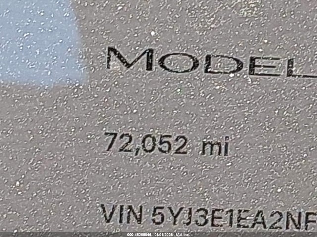 Продажа на аукционе авто 2022 Tesla Model 3 Rear-wheel Drive, vin: 5YJ3E1EA2NF175462, номер лота: 45266846