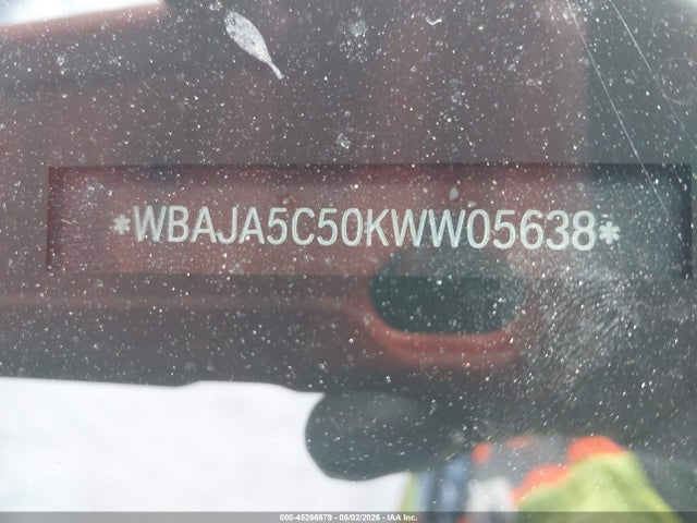 Aukcja sprzedaży 2019 Bmw 530i, vin: WBAJA5C50KWW05638, numer aukcji: 45266879