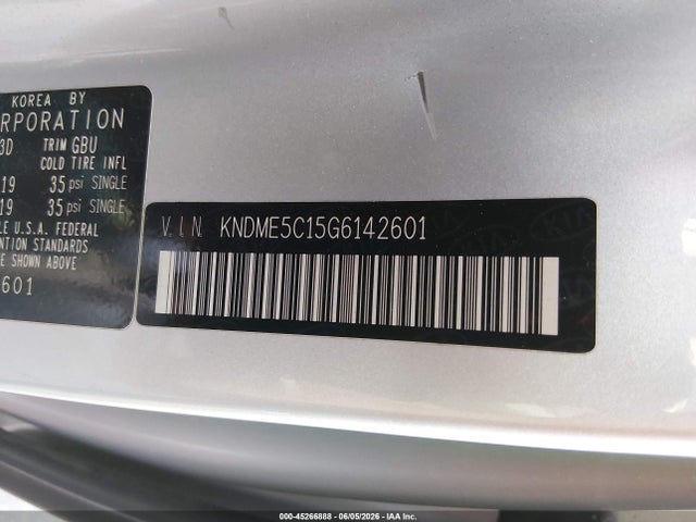 KNDME5C15G6142601 KIA Sedona Sx Luxury