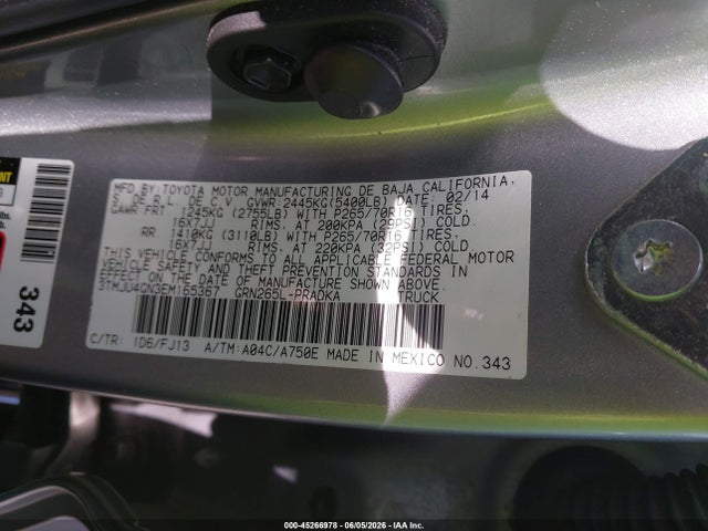 3TMJU4GN3EM165367 Toyota Tacoma Prerunner V6