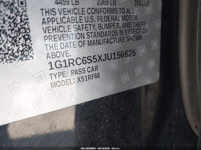Chevrolet VOLT LT 2018 1G1RC6S5XJU156625 Image 9