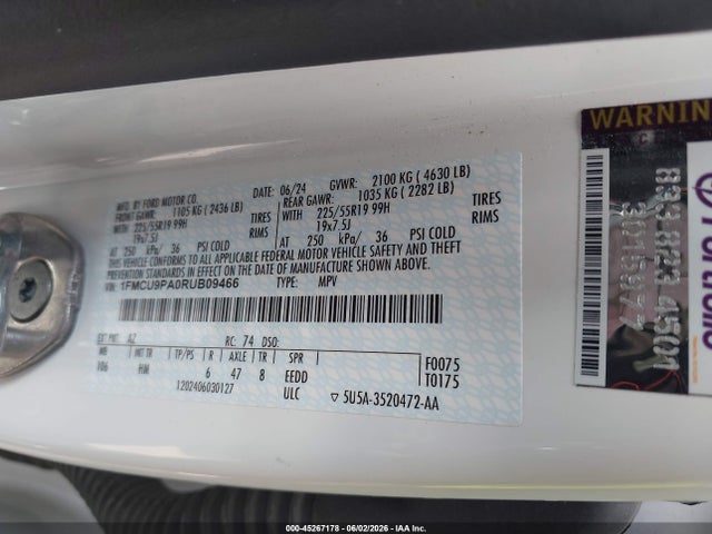 Ford Escape St-line Elite 2024 1FMCU9PA0RUB09466 Image 9