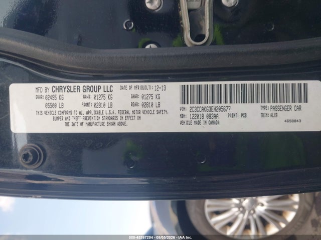 Aukcja sprzedaży 2014 Chrysler 300c Awd, vin: 2C3CCAKG3EH205677, numer aukcji: 45267294