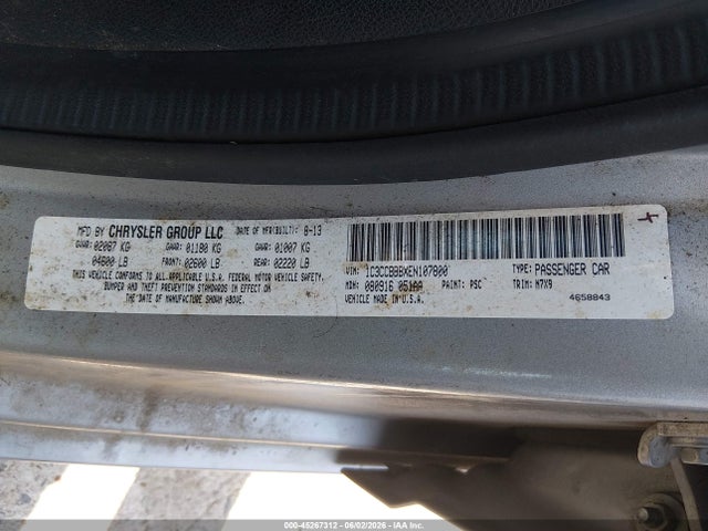Aukcja sprzedaży 2014 Chrysler 200 Touring, vin: 1C3CCBBBXEN107800, numer aukcji: 45267312