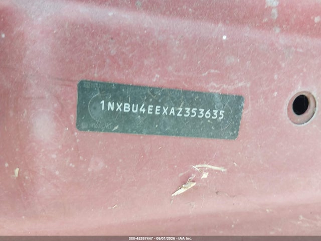 Продажа на аукционе авто 2010 Toyota Corolla Le, vin: 1NXBU4EEXAZ353635, номер лота: 45267447