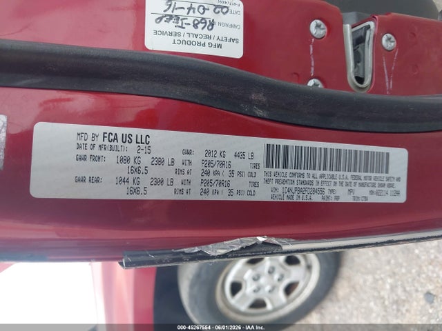 2015 Jeep Patriot Sport მანქანა იყიდება აუქციონზე, vin: 1C4NJPBA2FD284556, აუქციონის ნომერი: 45267554