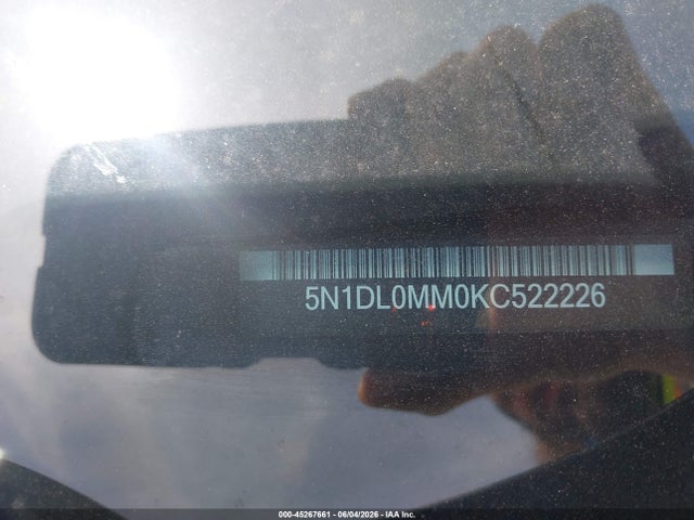 2019 Infiniti Qx60 Luxe მანქანა იყიდება აუქციონზე, vin: 5N1DL0MM0KC522226, აუქციონის ნომერი: 45267661