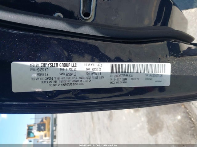 45267910 :رقم المزاد ، 2B3CM5CT8BH551538 vin ، 2011 Dodge Charger R/t مزاد بيع