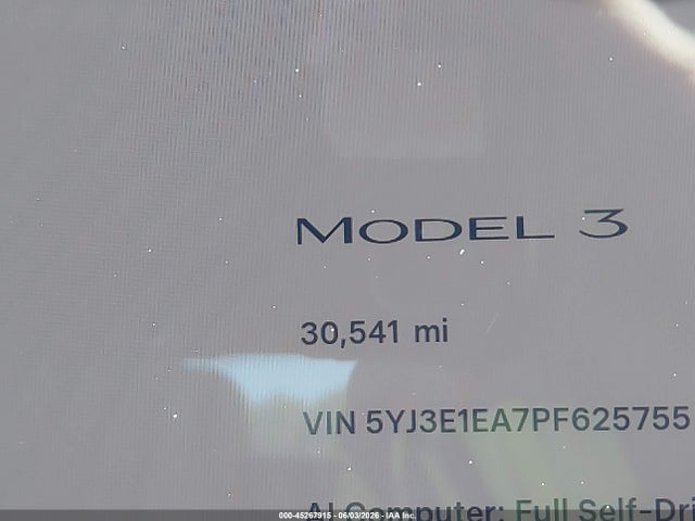 Tesla Model 3 Rear-wheel Drive 2023 5YJ3E1EA7PF625755 Image 14