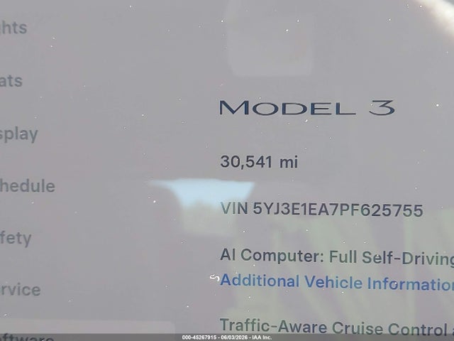 Tesla Model 3 Rear-wheel Drive 2023 5YJ3E1EA7PF625755 Image 7