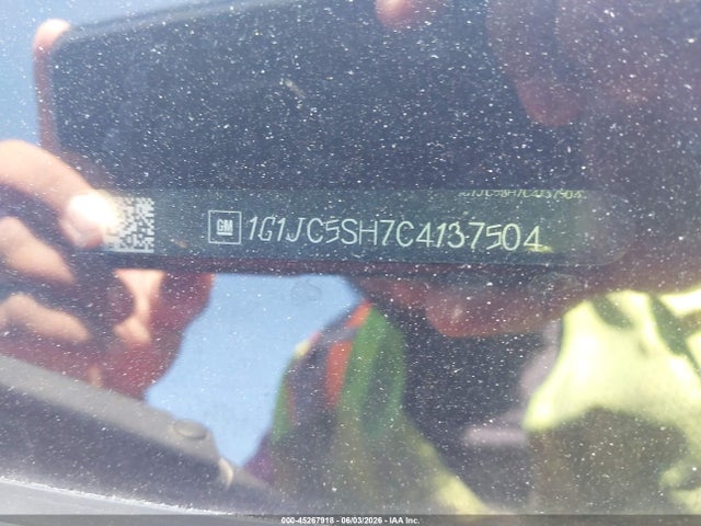 Продаж на аукціоні авто 2012 Chevrolet Sonic 2lt, vin: 1G1JC5SH7C4137504, номер лоту: 45267918
