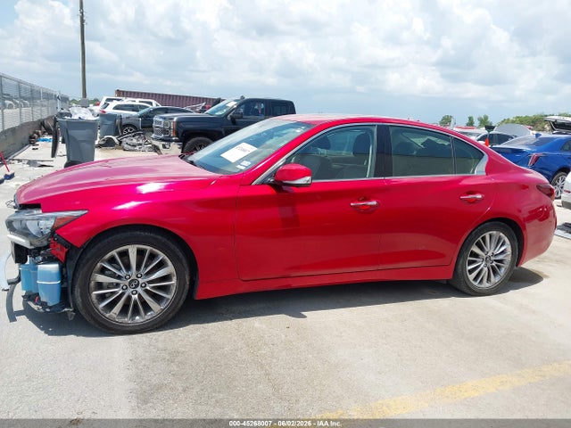 2021 Infiniti Q50 Luxe მანქანა იყიდება აუქციონზე, vin: JN1EV7BP4MM705718, აუქციონის ნომერი: 45268007
