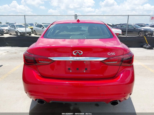 2021 Infiniti Q50 Luxe მანქანა იყიდება აუქციონზე, vin: JN1EV7BP4MM705718, აუქციონის ნომერი: 45268007