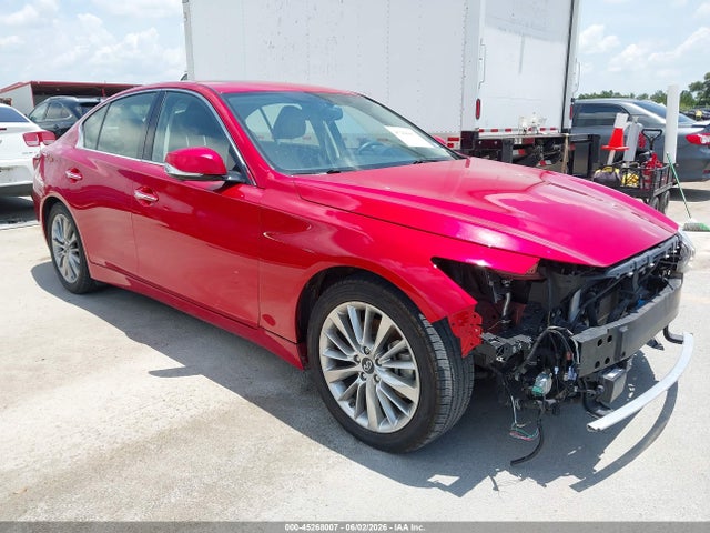 2021 Infiniti Q50 Luxe მანქანა იყიდება აუქციონზე, vin: JN1EV7BP4MM705718, აუქციონის ნომერი: 45268007