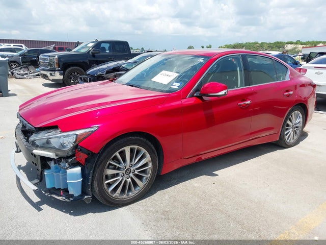 2021 Infiniti Q50 Luxe მანქანა იყიდება აუქციონზე, vin: JN1EV7BP4MM705718, აუქციონის ნომერი: 45268007