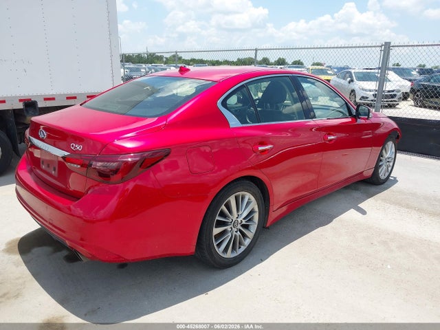 2021 Infiniti Q50 Luxe მანქანა იყიდება აუქციონზე, vin: JN1EV7BP4MM705718, აუქციონის ნომერი: 45268007