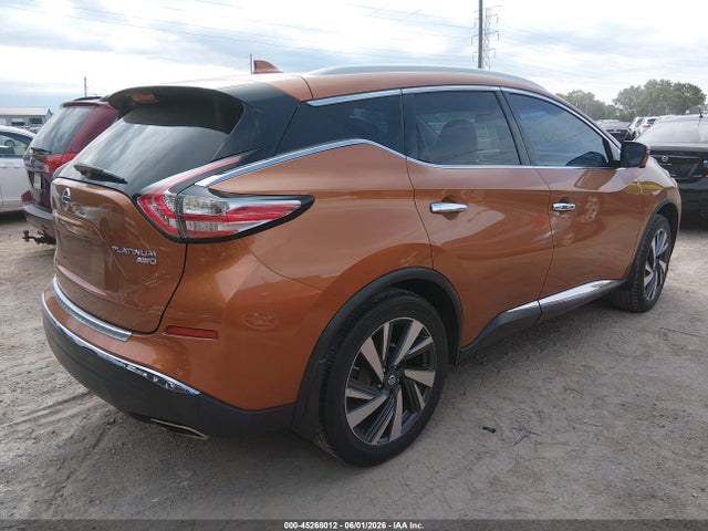 Aukcja sprzedaży 2017 Nissan Murano Platinum, vin: 5N1AZ2MH4HN103566, numer aukcji: 45268012