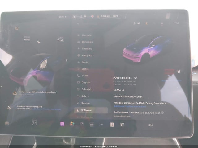 Продажа на аукционе авто 2026 Tesla Model Y All-wheel Drive/long Range Launch Series/premium All-wheel Drive, vin: 7SAYGDEE6TA405084, номер лота: 45268155