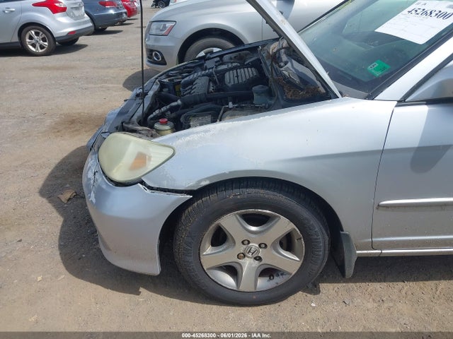 45268300 :رقم المزاد ، 2HGES26725H509995 vin ، 2005 Honda Civic Ex مزاد بيع
