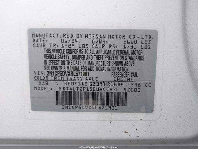 Nissan Kicks Sr Xtronic Cvt 2024 3N1CP5DVXRL571901 Image 9