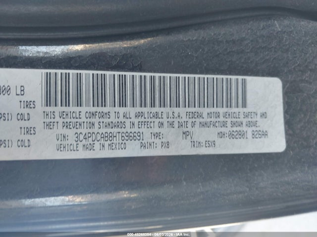 3C4PDCAB8HT696691 Dodge JOURNEY SE