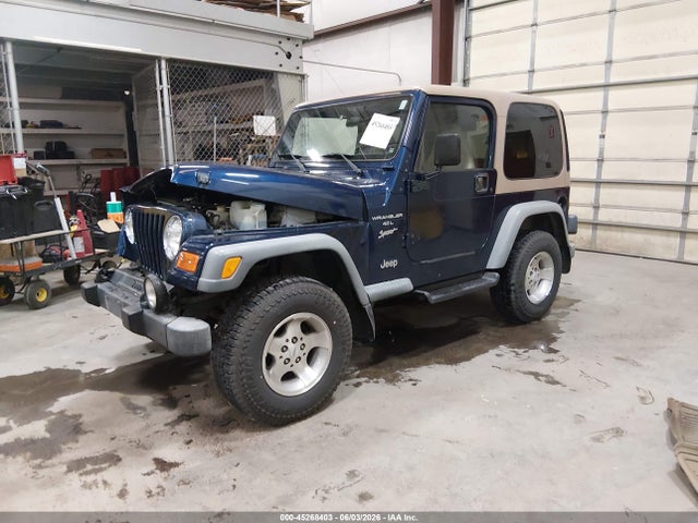 45268403 :رقم المزاد ، 1J4FA49S4YP795392 vin ، 2000 Jeep Wrangler Sport مزاد بيع