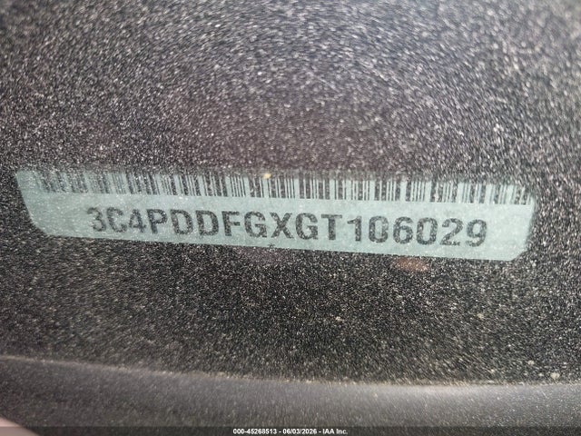 Aukcja sprzedaży 2016 Dodge Journey R/t, vin: 3C4PDDFGXGT106029, numer aukcji: 45268513
